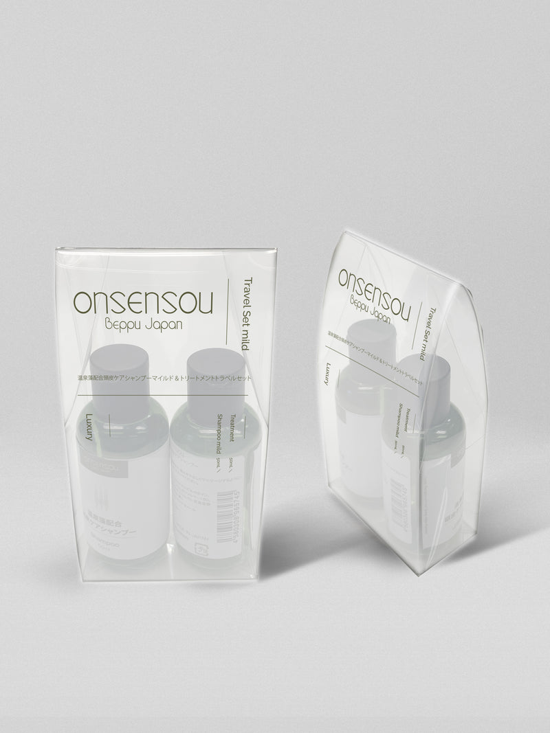 ONSENSOU Scalp Care Shampoo & Treatment Travel Set